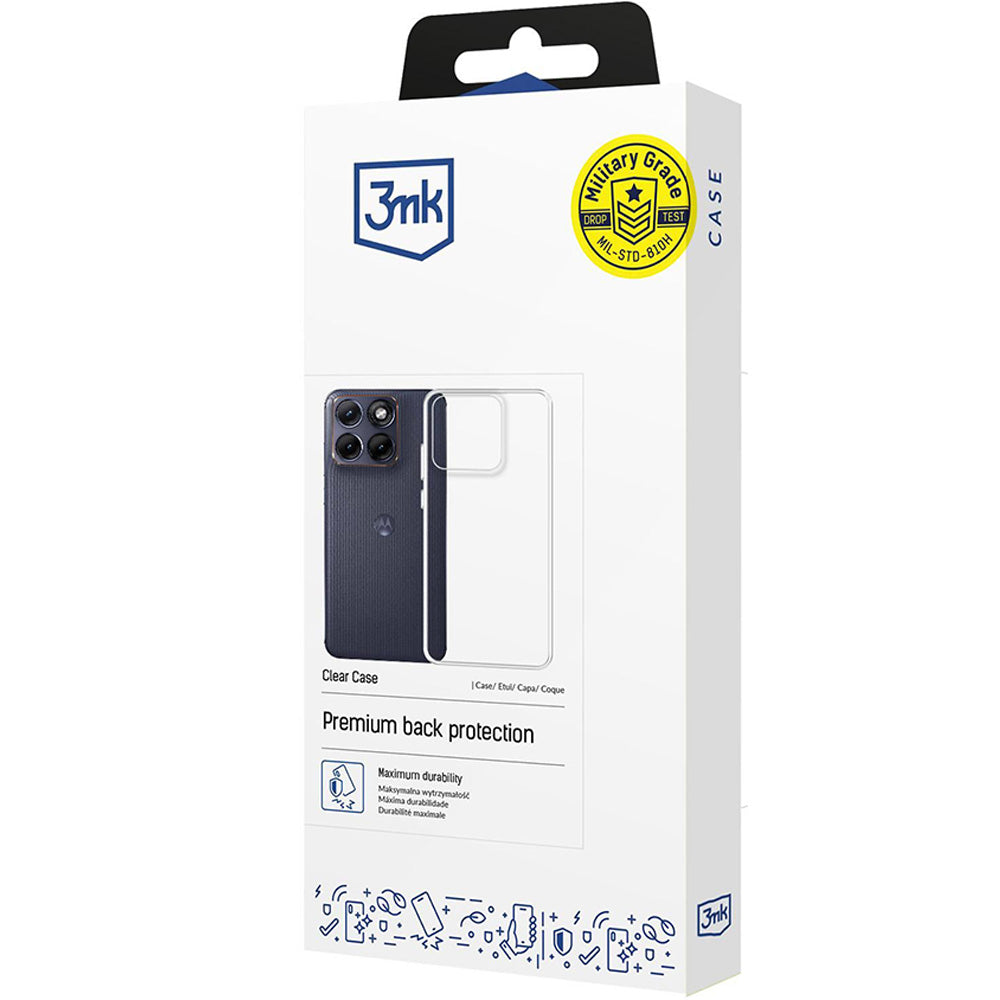 Handyhülle für Motorola Edge 70 Fusion, 3mk Clear Case, Transparent