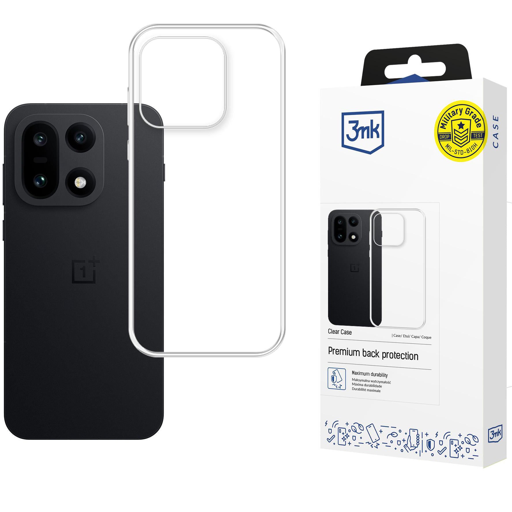 Handyhülle für OnePlus 15, 3mk Clear Case, Transparent