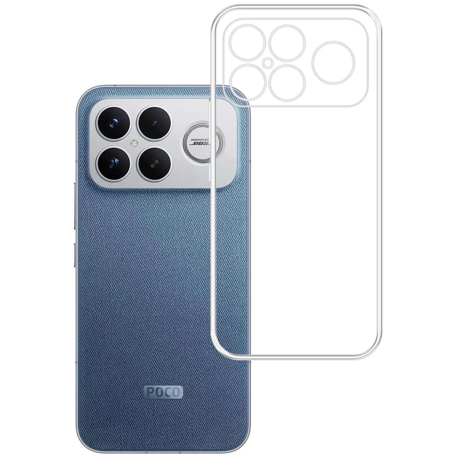 Handyhülle für Xiaomi Poco F8 Ultra, 3mk Clear Case, Transparent