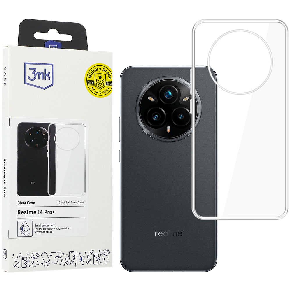 Handyhülle für Realme 14 Pro Plus 5G, 3mk Clear Case, Transparent