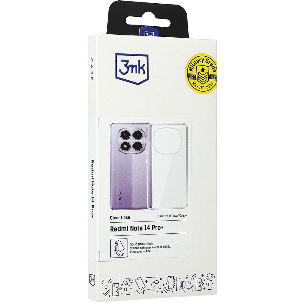 Handyhülle für Xiaomi Redmi Note 14 Pro Plus 5G, 3mk Clear Case, Transparent