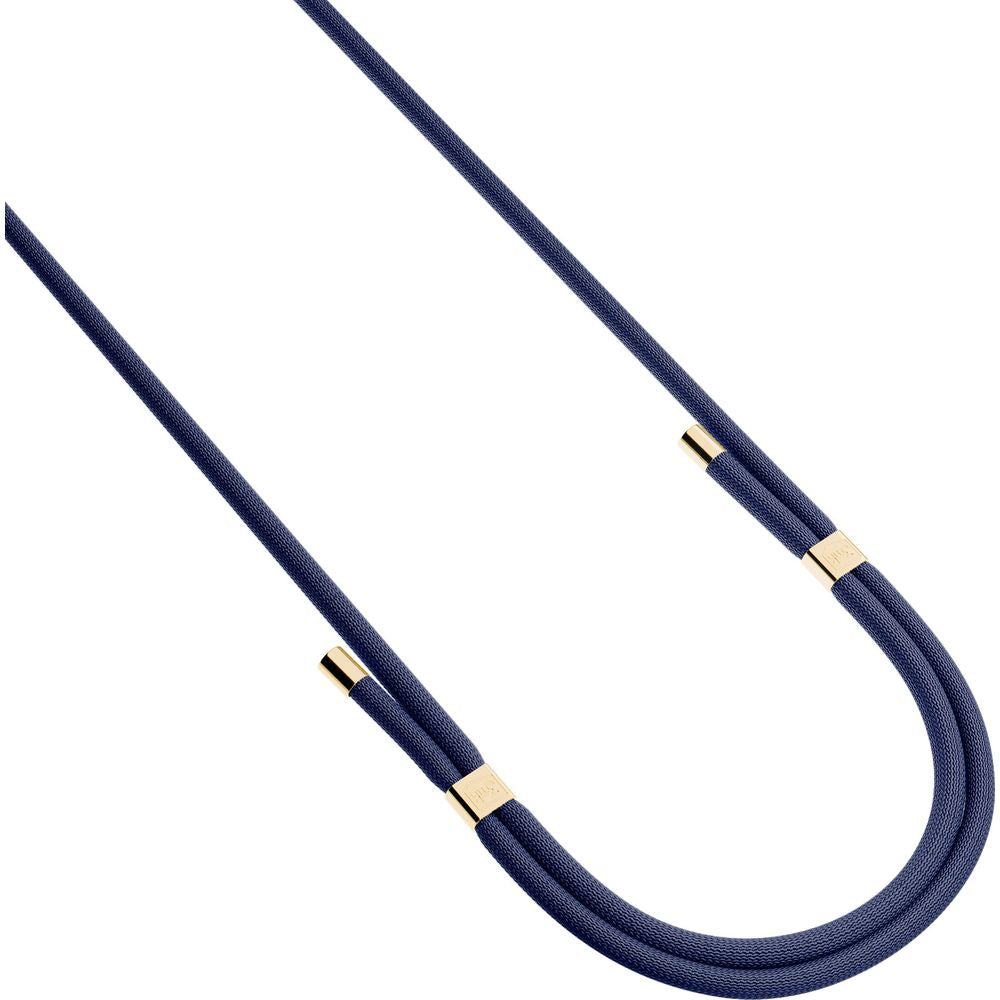 Handy-Schlüsselband 3mk EasyClip Elite, Dunkelblau und Golden