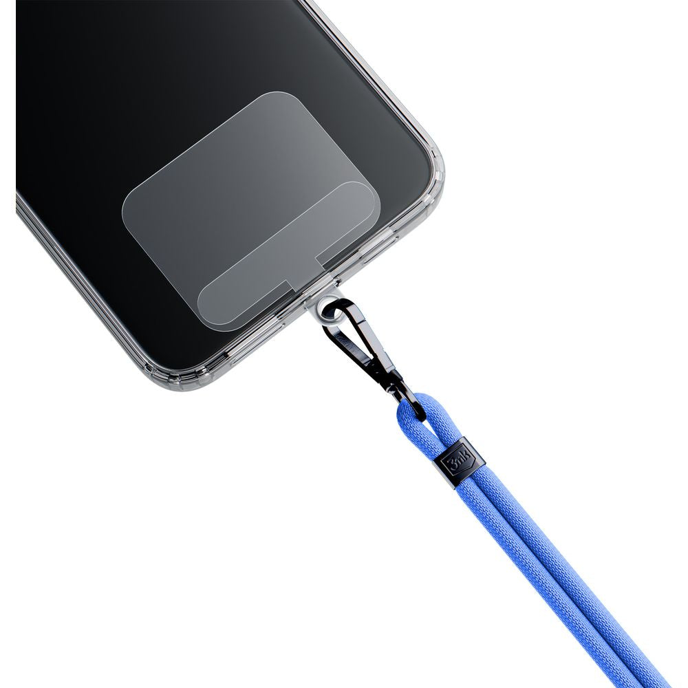Handy-Schlüsselband 3mk EasyClip, Blau und Schwarz