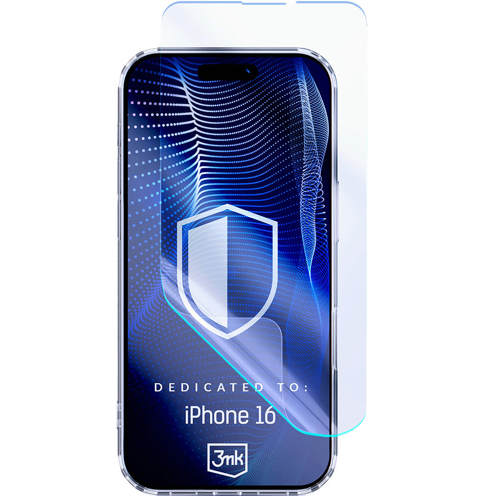 Hybridglas für iPhone 16, 3mk FlexibleGlass Pro