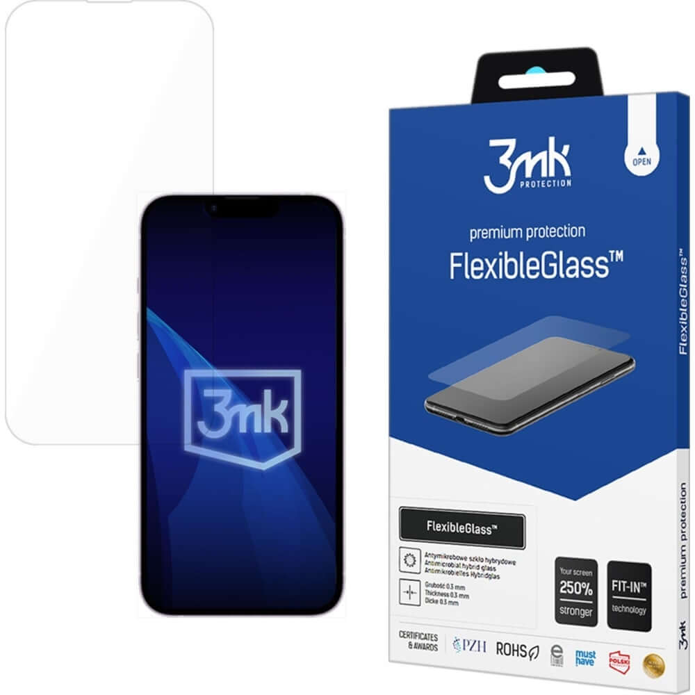 Hybridglas für iPhone 17e / 16e, 3mk FlexibleGlass