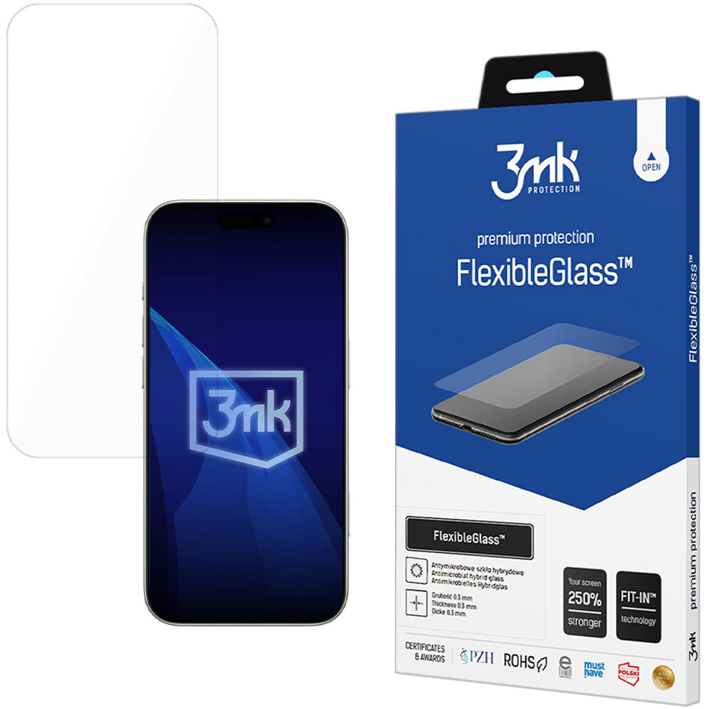 Hybridglas für iPhone 17, 3mk FlexibleGlass
