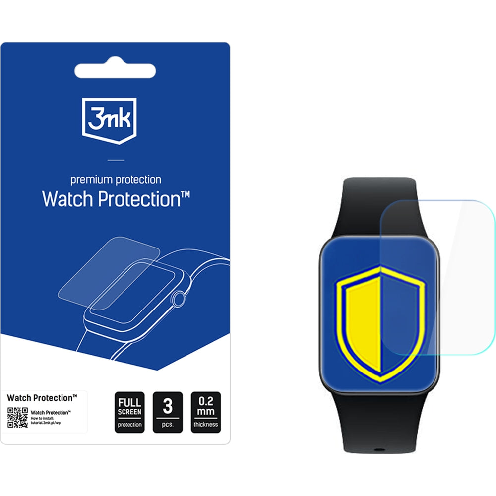 Schutzfolie für Xiaomi Smart Band 10 Pro, 3mk Watch Protection, 3 Stück