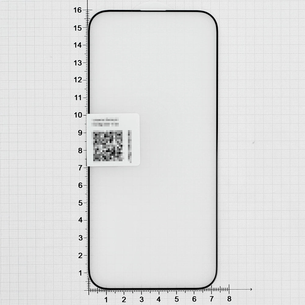 Gehärtetes Glas für iPhone 16 Pro Max, 3mk HardGlass Max, Schwarzen Rahmen