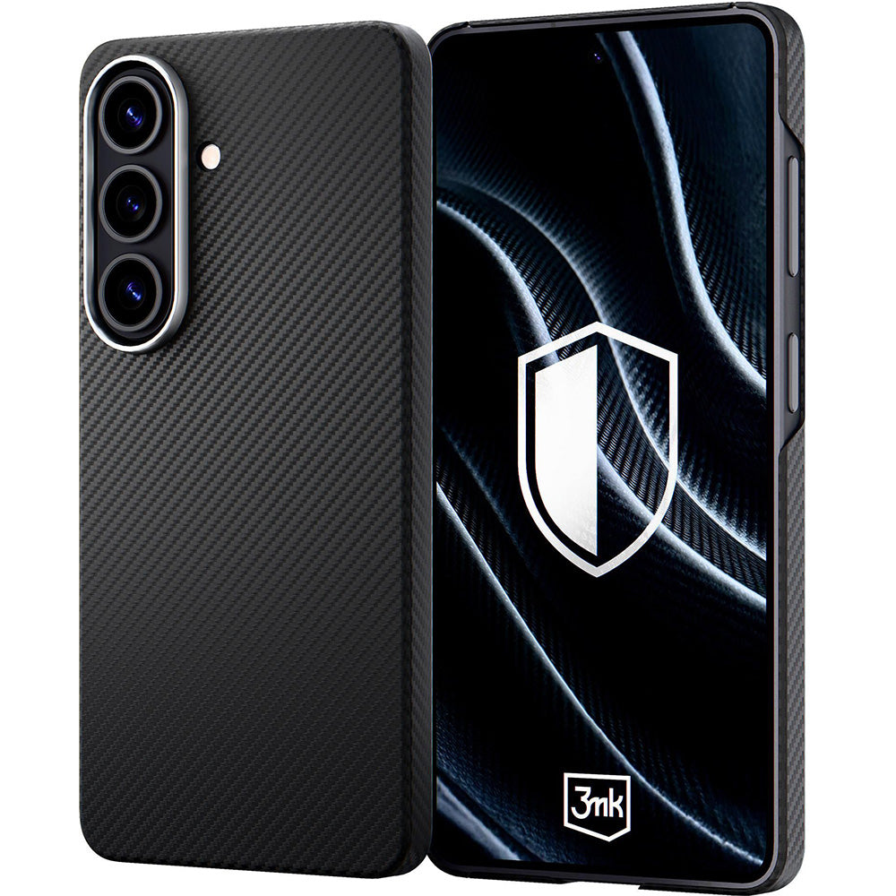 Aramid Handyhülle für Galaxy S26, 3mk Hardy Aramid MagCase mit MagSafe, Schwarz
