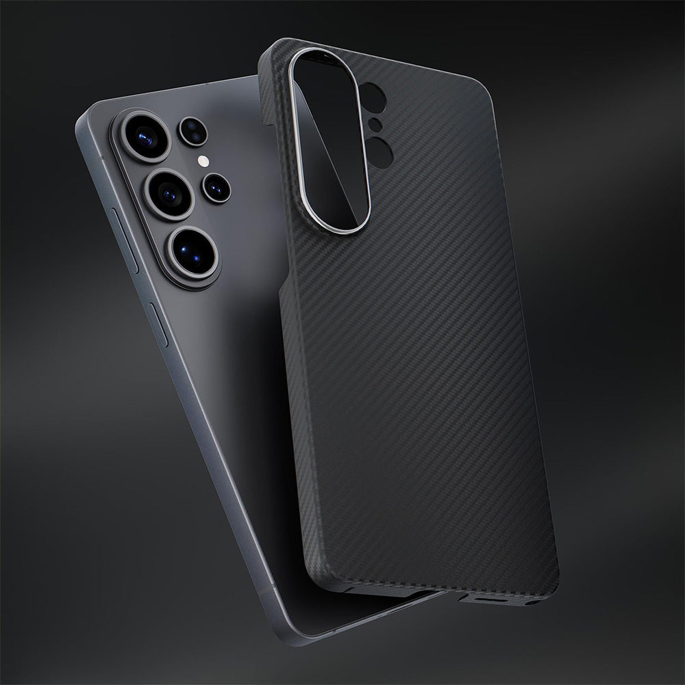 Aramid Handyhülle für Galaxy S26 Ultra, 3mk Hardy Aramid MagCase mit MagSafe, Schwarz