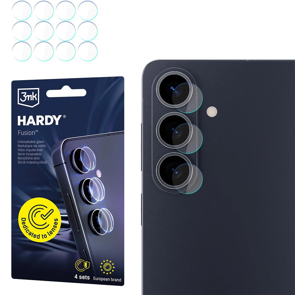 4x Hybridglas Kameraschutz für Galaxy S26, 3mk Hardy Fusion Lens Protection