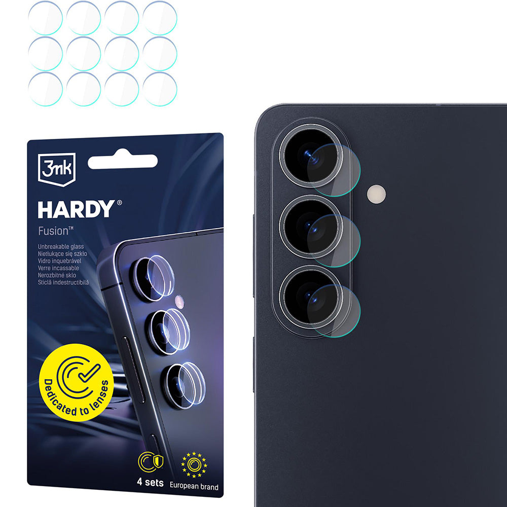 4x Hybridglas Kameraschutz für Galaxy S26 Plus, 3mk Hardy Fusion Lens Protection
