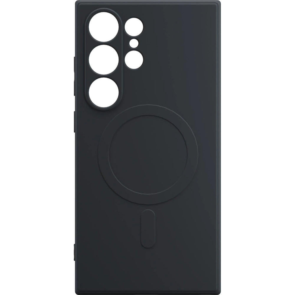 Handyhülle für Galaxy S24 Ultra, 3mk Hardy Haptica MagCase mit MagSafe, Schwarz