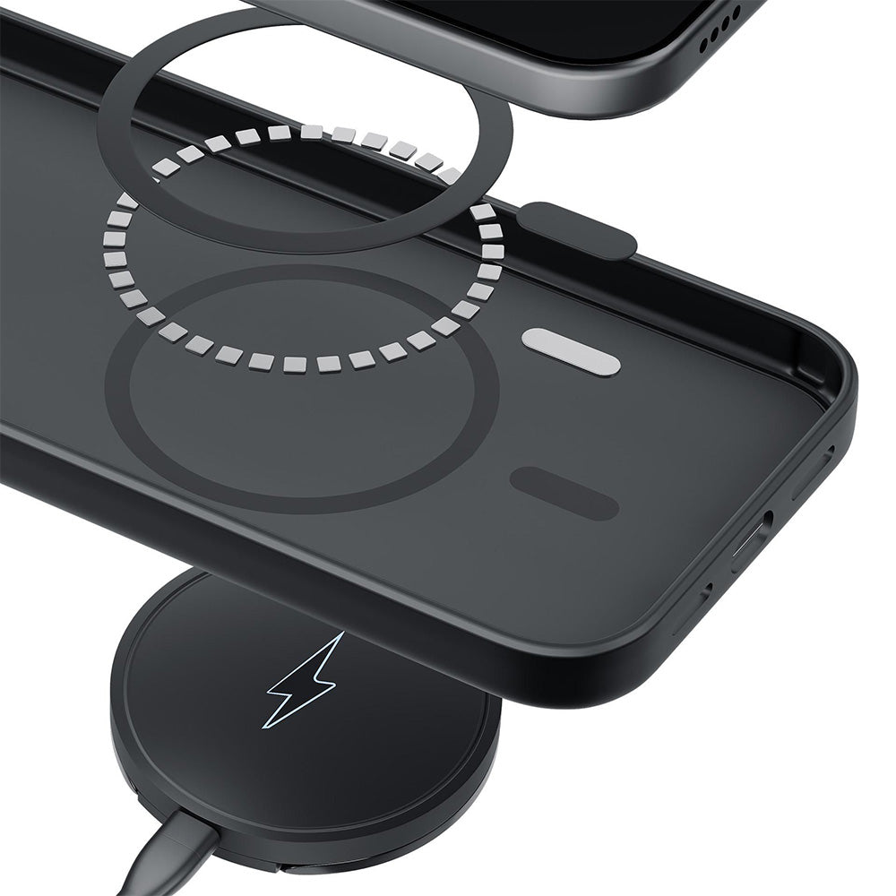 Handyhülle für Galaxy A27 5G, 3mk Hardy Haptica MagCase mit MagSafe, Schwarz