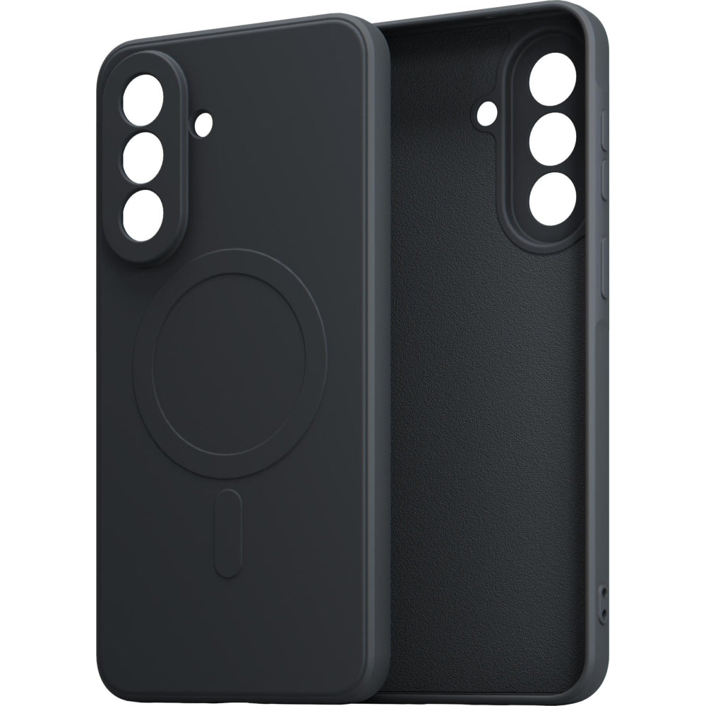 Handyhülle für Galaxy A57 5G, 3mk Hardy Haptica MagCase mit MagSafe, Schwarz