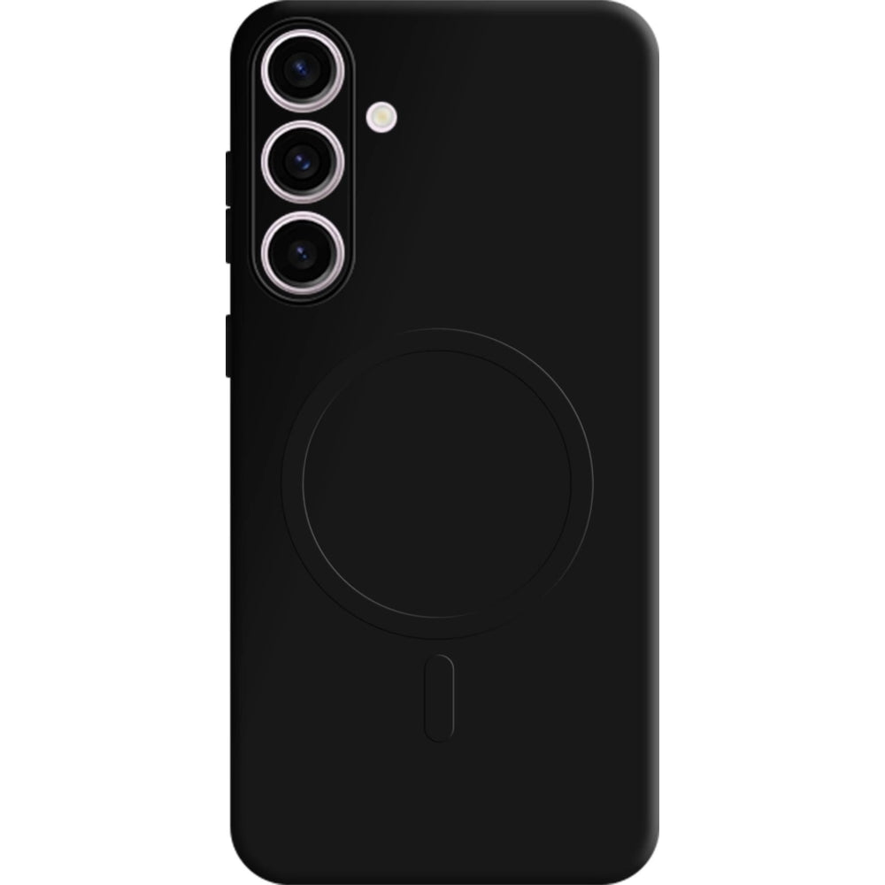 Handyhülle für Galaxy S24, 3mk Hardy Haptica MagCase mit MagSafe, Schwarz