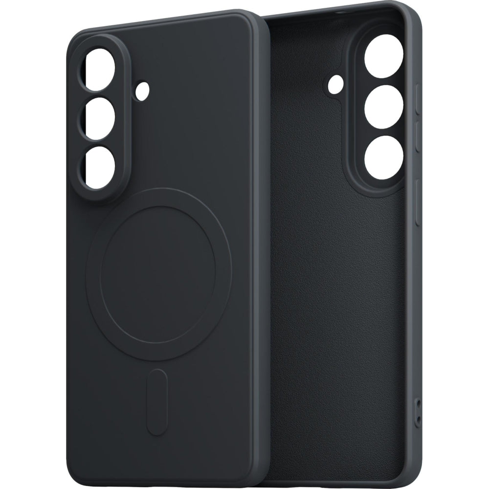 Handyhülle für Galaxy S26 Plus, 3mk Hardy Haptica MagCase mit MagSafe, Schwarz