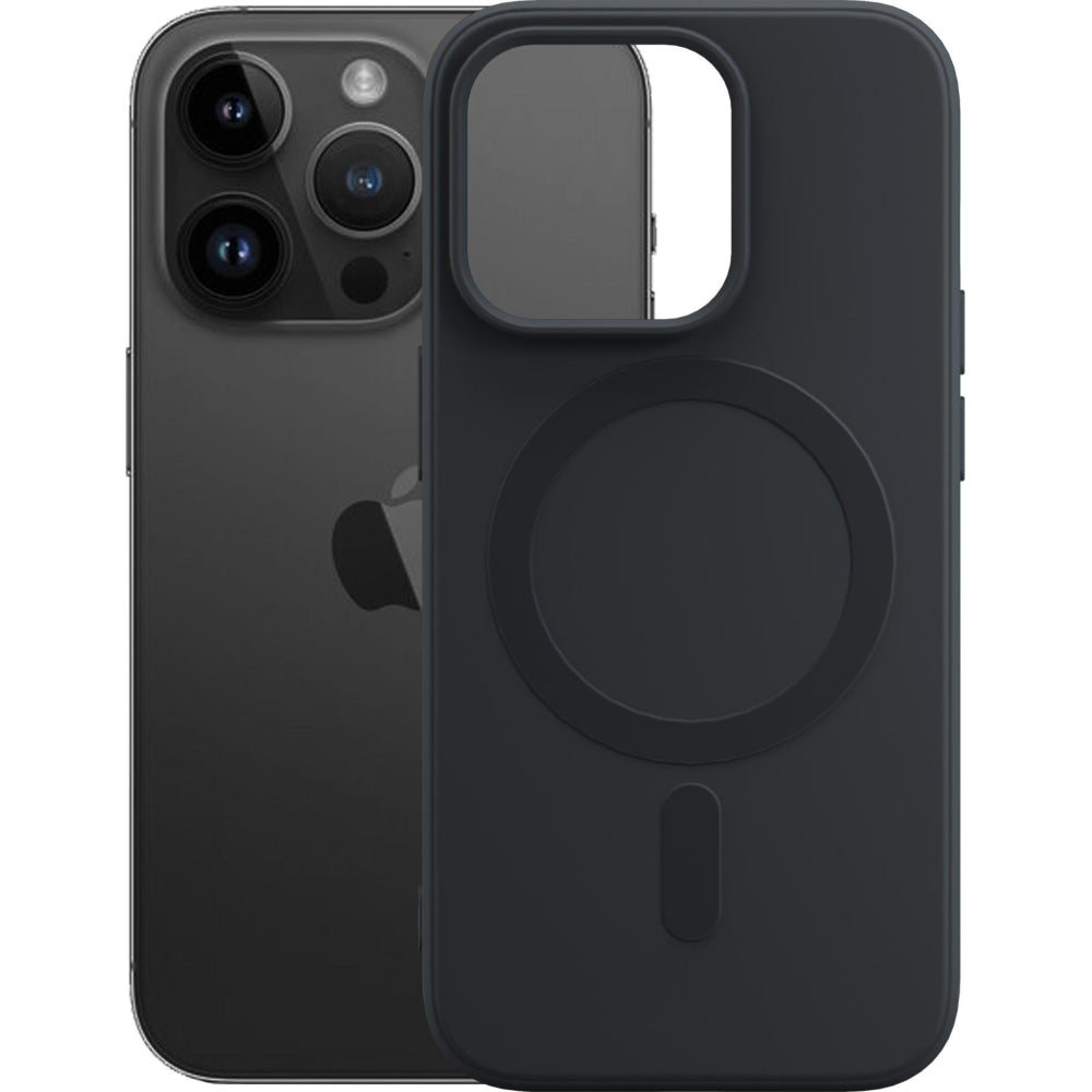 Handyhülle für iPhone 14 Pro, 3mk Hardy Haptica MagCase mit MagSafe, Schwarz