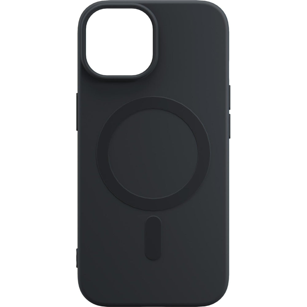 Handyhülle für iPhone 15, 3mk Hardy Haptica MagCase mit MagSafe, Schwarz