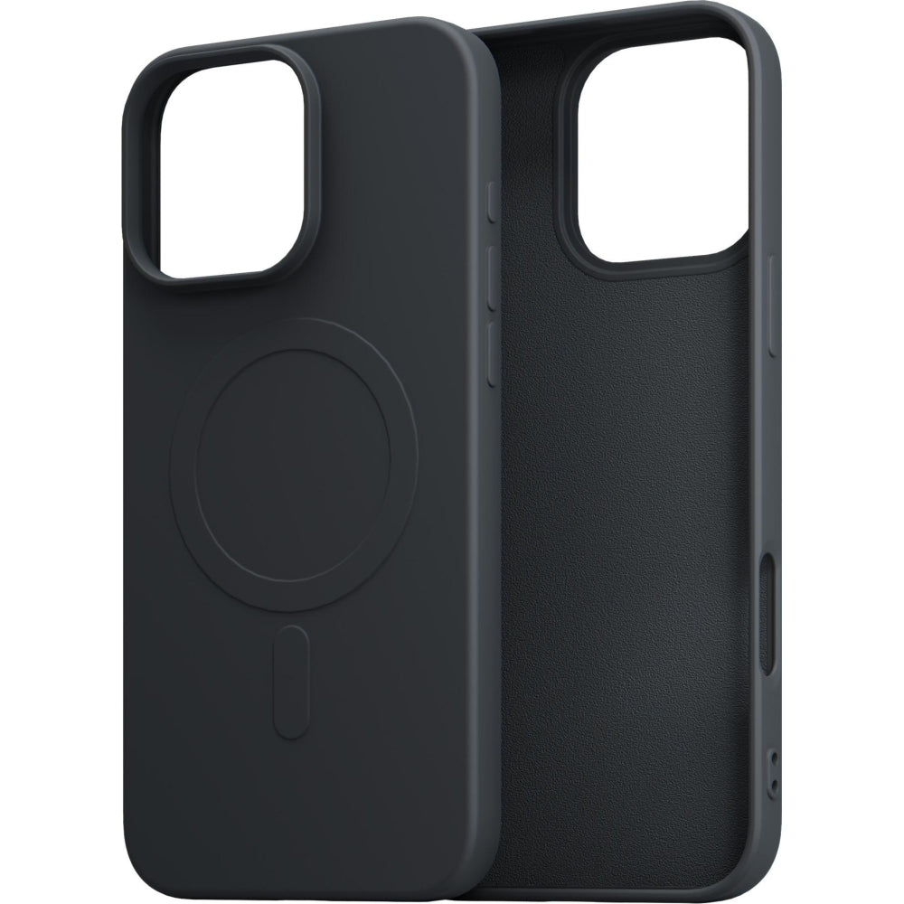 Handyhülle für iPhone 16 Pro Max, 3mk Hardy Haptica MagCase mit MagSafe, Schwarz