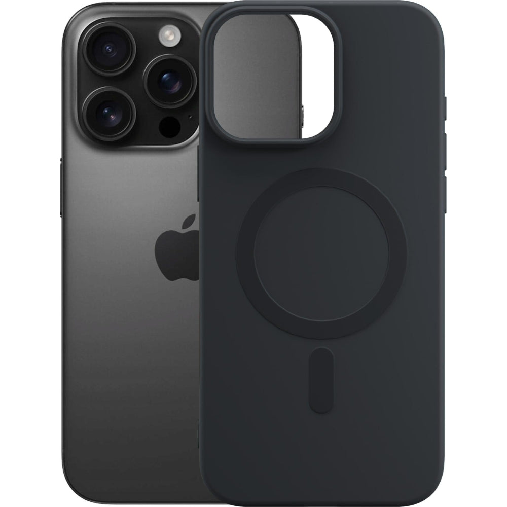Handyhülle für iPhone 16 Pro Max, 3mk Hardy Haptica MagCase mit MagSafe, Schwarz