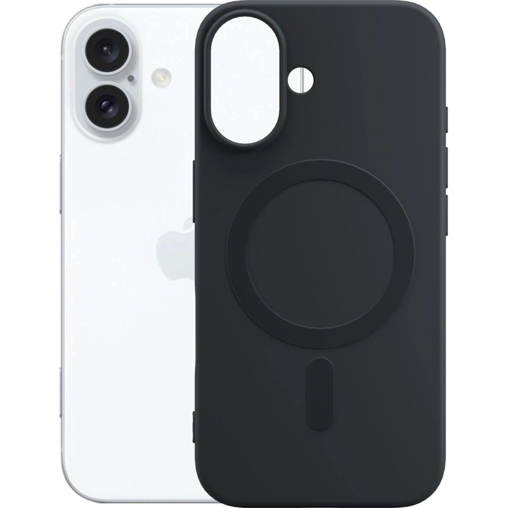 Handyhülle für iPhone 17, 3mk Hardy Haptica MagCase mit MagSafe, Schwarz
