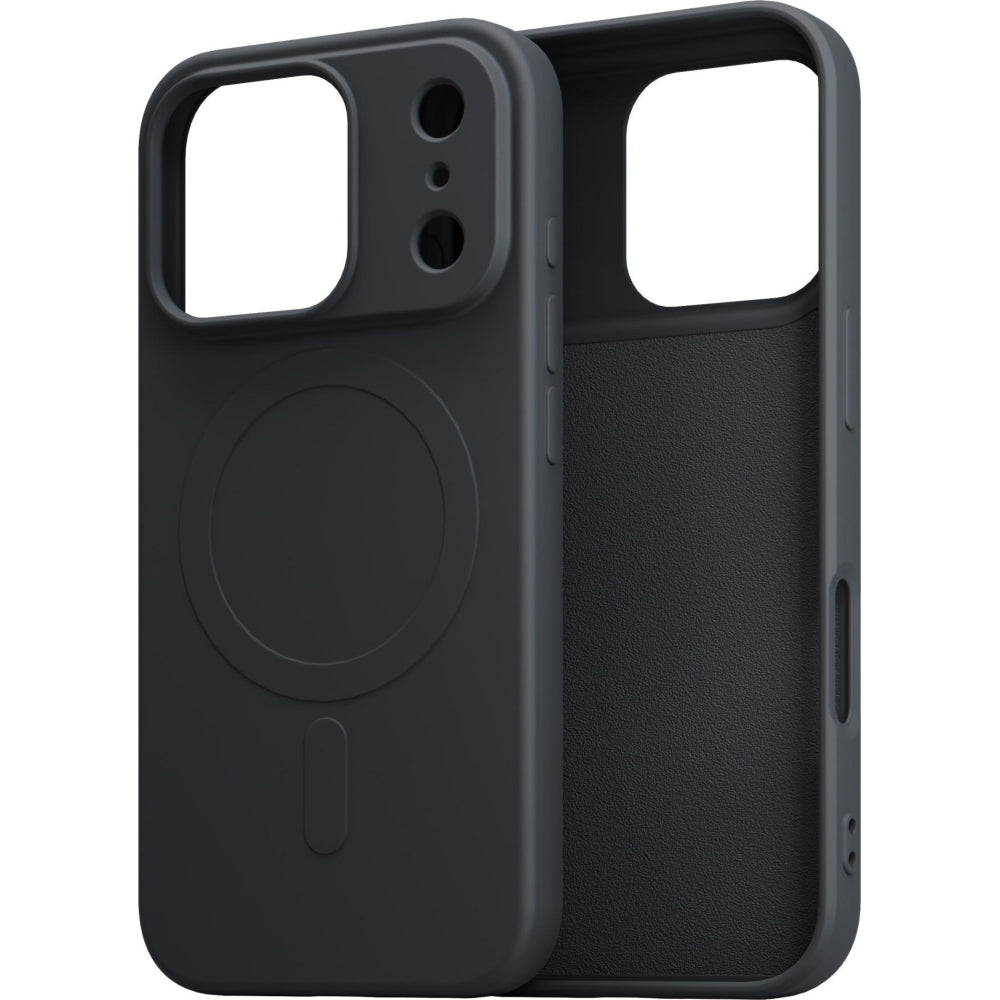 Handyhülle für iPhone 17 Pro Max, 3mk Hardy Haptica MagCase mit MagSafe, Schwarz