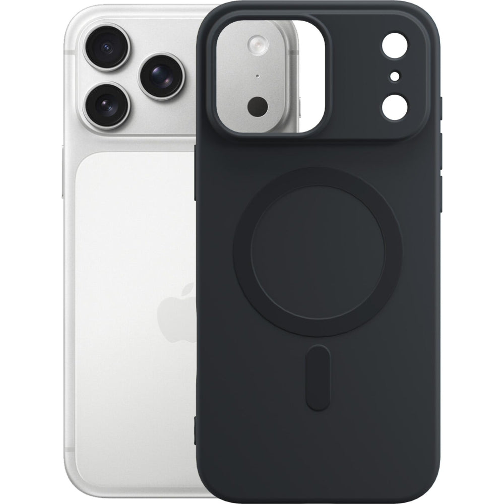 Handyhülle für iPhone 17 Pro Max, 3mk Hardy Haptica MagCase mit MagSafe, Schwarz