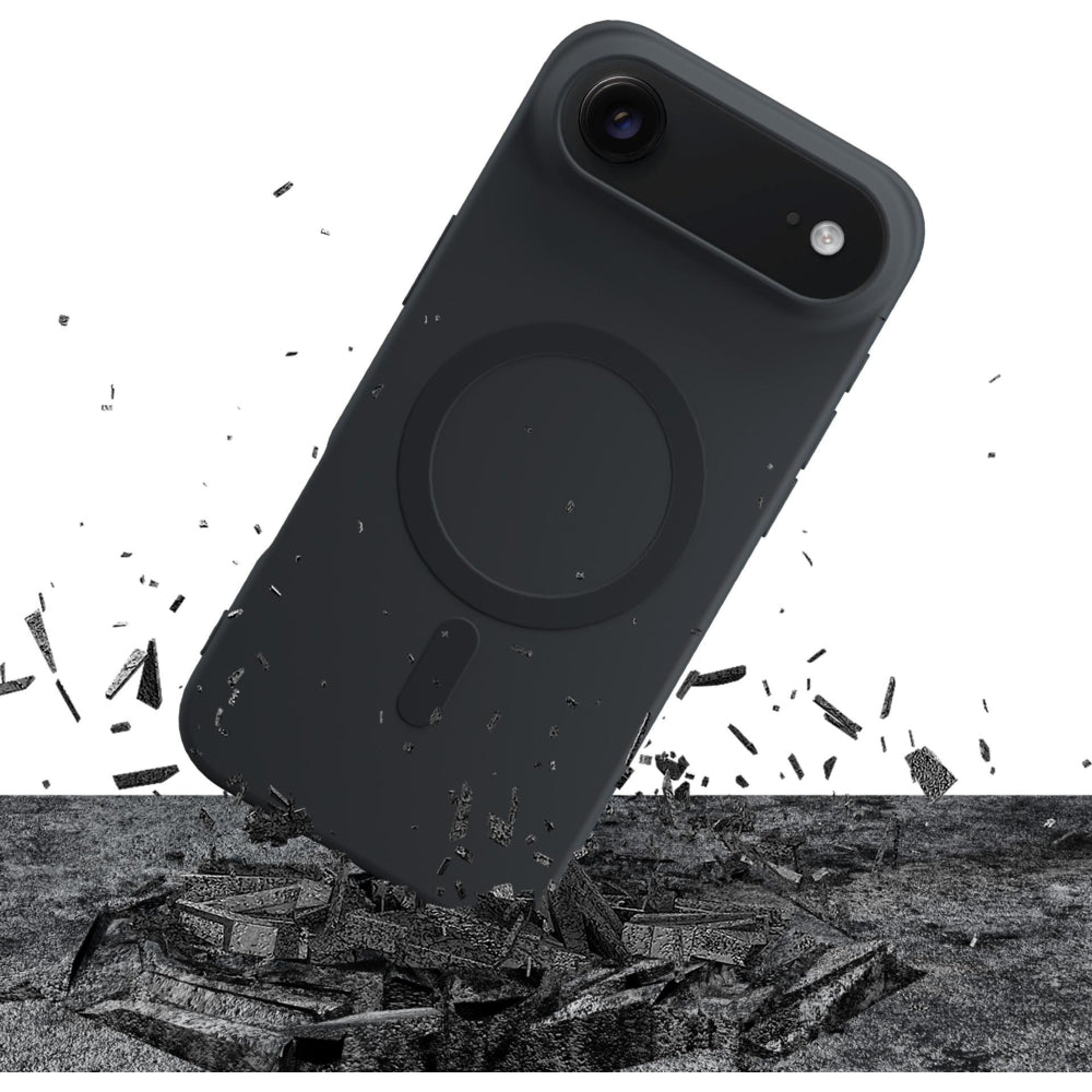 Handyhülle für iPhone Air, 3mk Hardy Haptica MagCase mit MagSafe, Schwarz