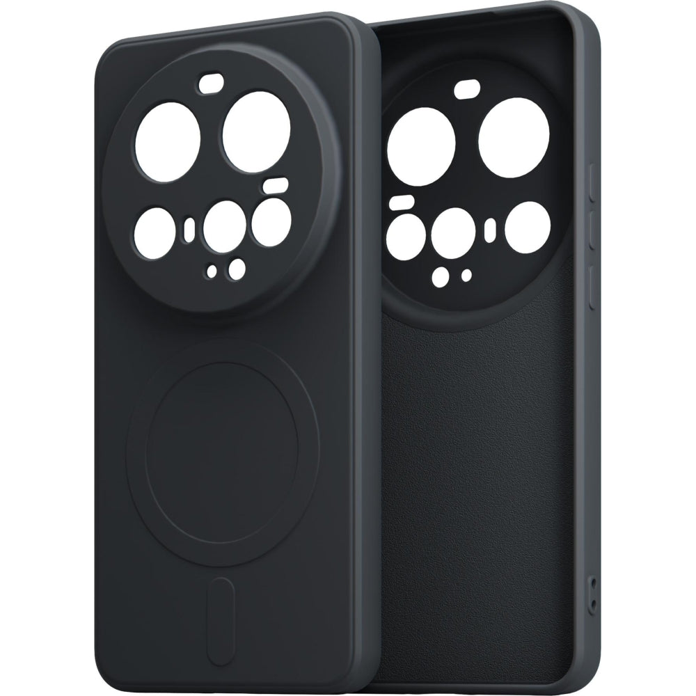 Handyhülle für Xiaomi 15 Ultra, 3mk Hardy Haptica MagCase mit MagSafe, Schwarz