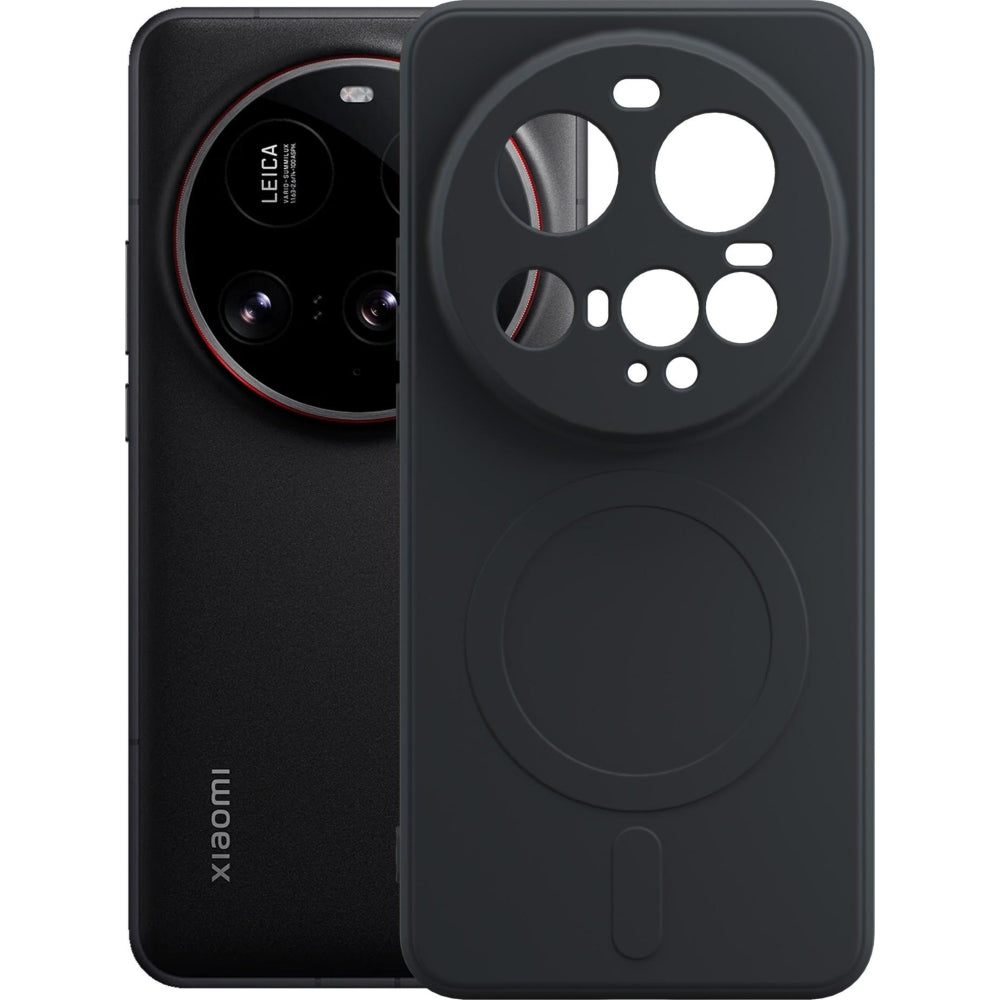 Handyhülle für Xiaomi 15 Ultra, 3mk Hardy Haptica MagCase mit MagSafe, Schwarz