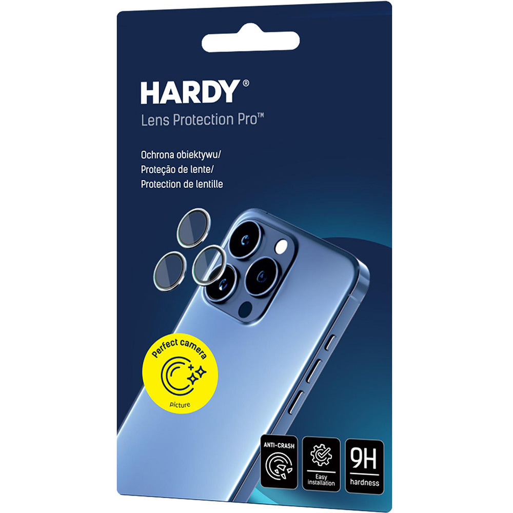 Objektivschutz für iPhone 17 Pro Max / 17 Pro, 3mk HARDY Lens Protection Pro, 1 Set, Schwarz