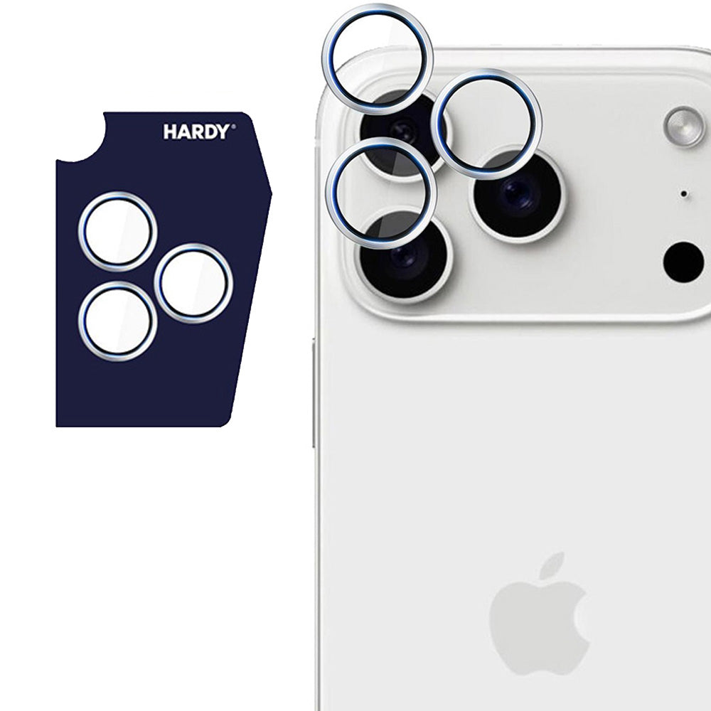 Objektivschutz für iPhone 17 Pro Max / 17 Pro, 3mk HARDY Lens Protection Pro, 1 Set, Silbern