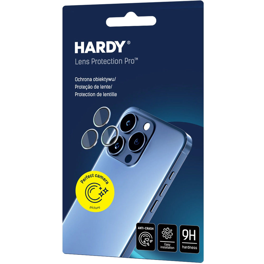 Objektivschutz für iPhone 18 Pro / Max, 3mk Hardy Lens Protection Pro, 1 Set, Burgunderrot (10/10)