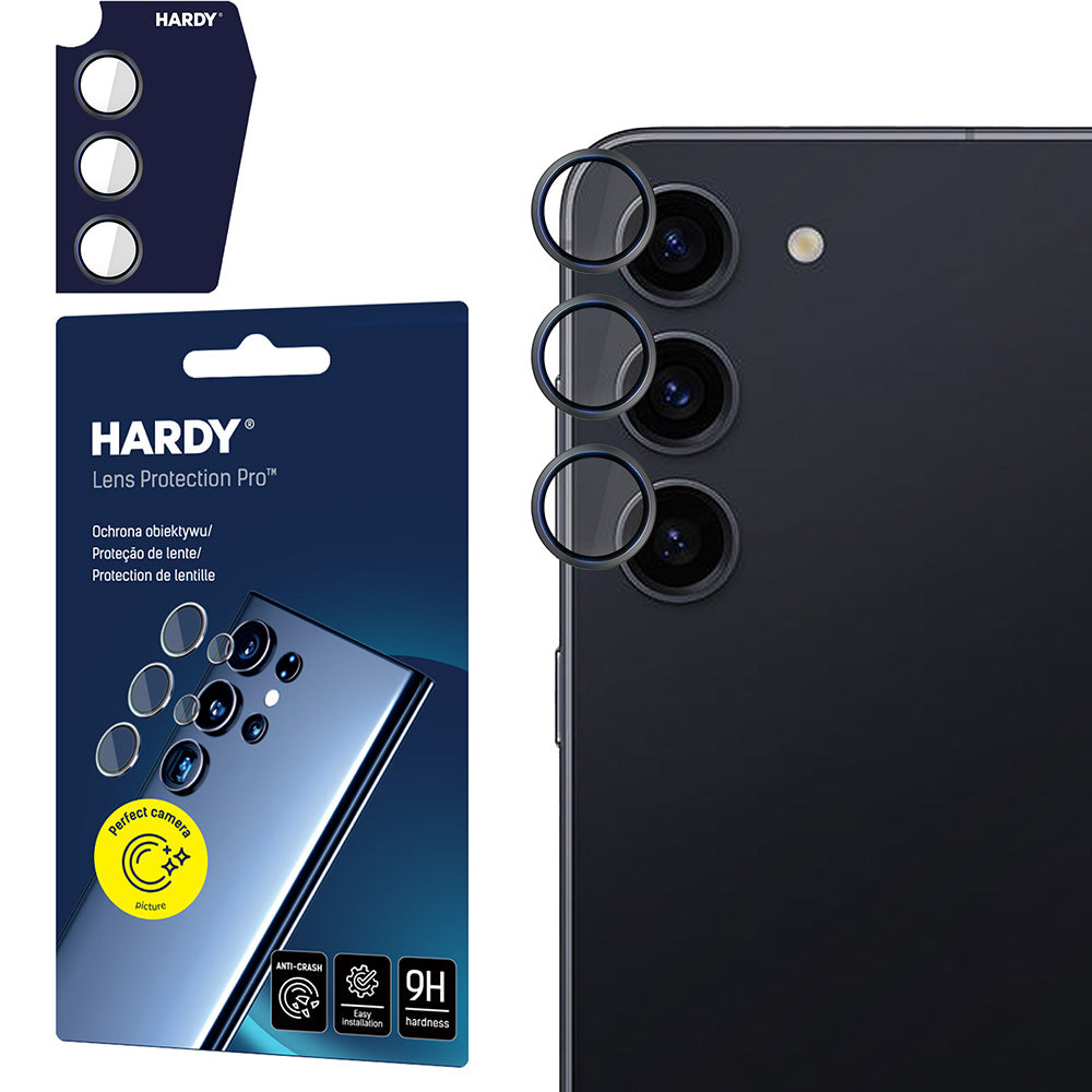 Objektivschutz für Galaxy S24, 3mk Hardy Lens Protection Pro, Schwarz