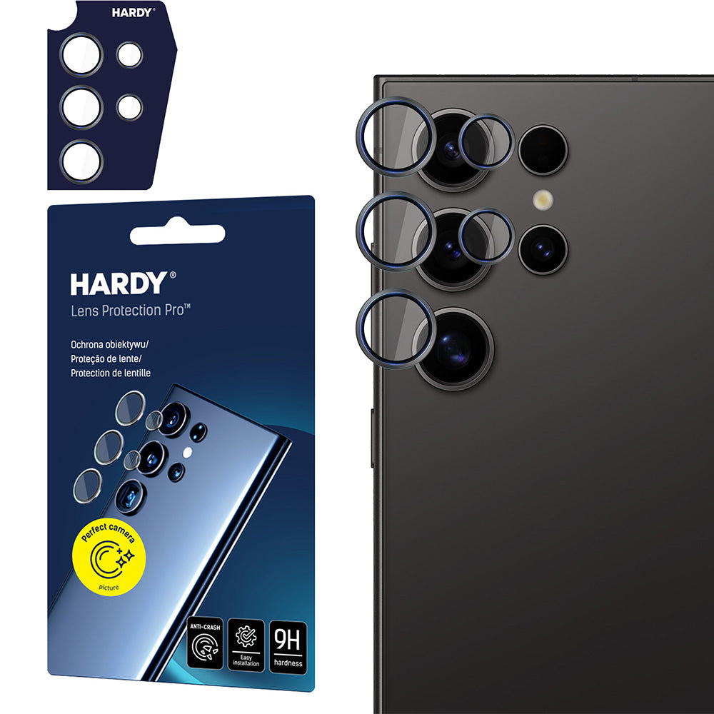 Objektivschutz für Galaxy S24 Ultra, 3mk Hardy Lens Protection Pro, Schwarz