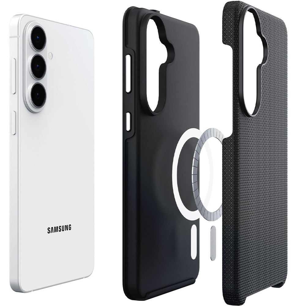 Handyhülle für Galaxy S26, 3mk Hardy Shockproof MagCase mit MagSafe, Schwarz