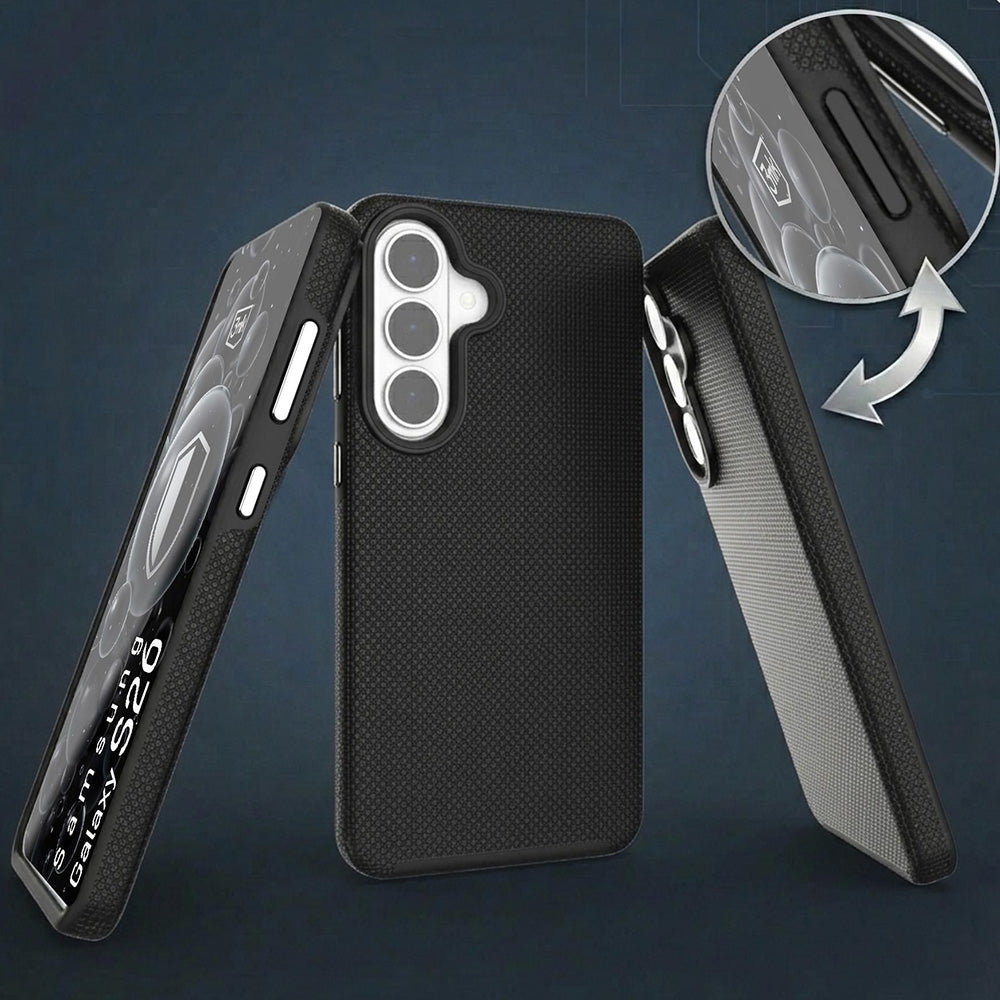 Handyhülle für Galaxy S26, 3mk Hardy Shockproof MagCase mit MagSafe, Schwarz