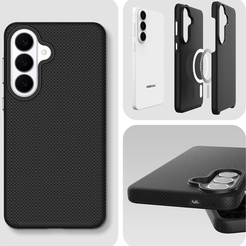 Handyhülle für Galaxy S26, 3mk Hardy Shockproof MagCase mit MagSafe, Schwarz