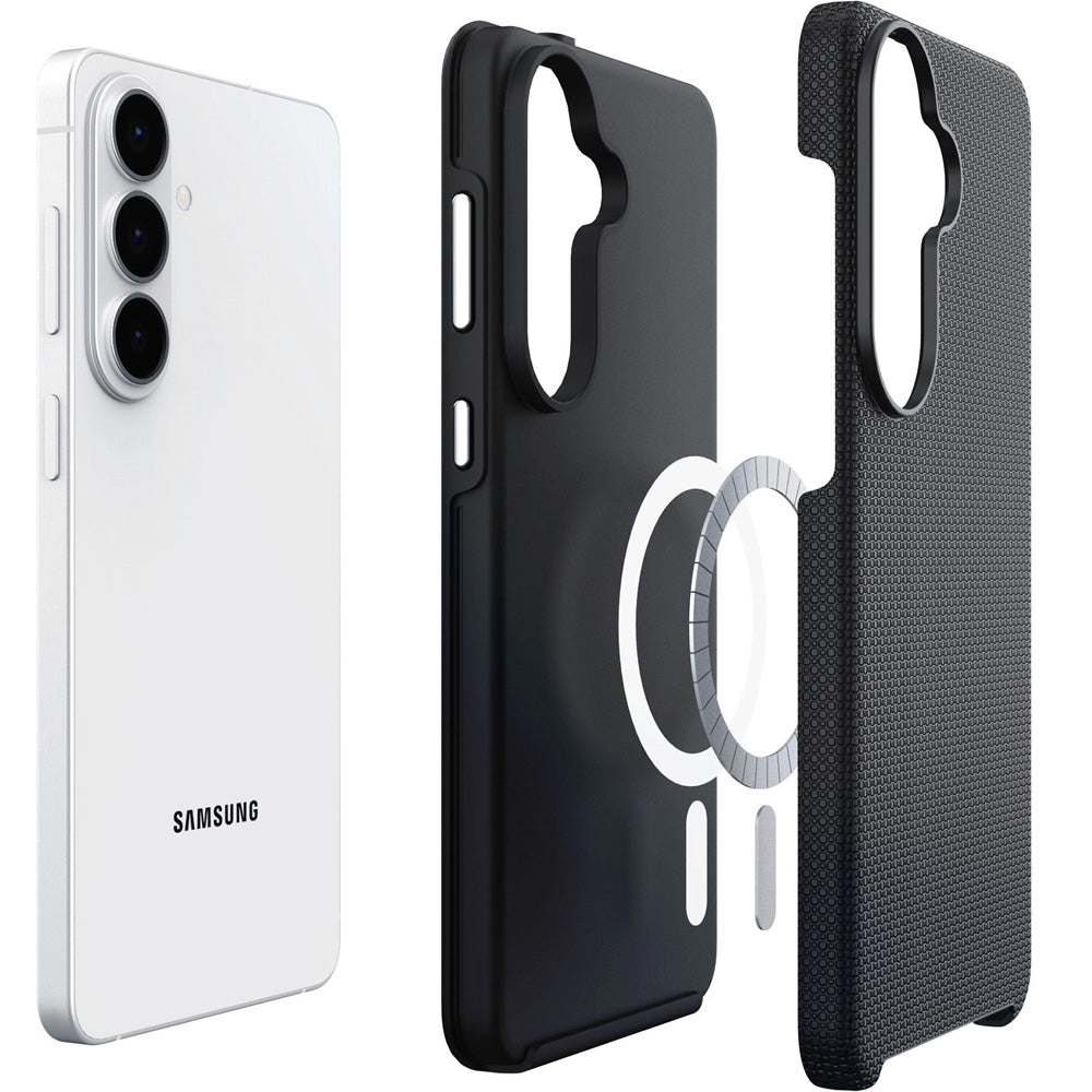 Handyhülle für Galaxy S26 FE, 3mk Hardy Shockproof MagCase mit MagSafe, Schwarz (4/12)