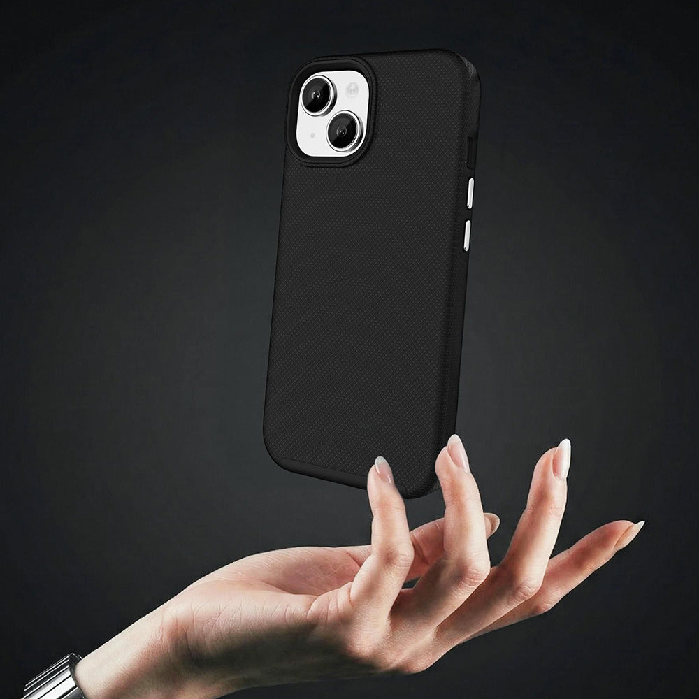 Handyhülle für iPhone 15, 3mk Hardy Shockproof MagCase mit MagSafe, Schwarz