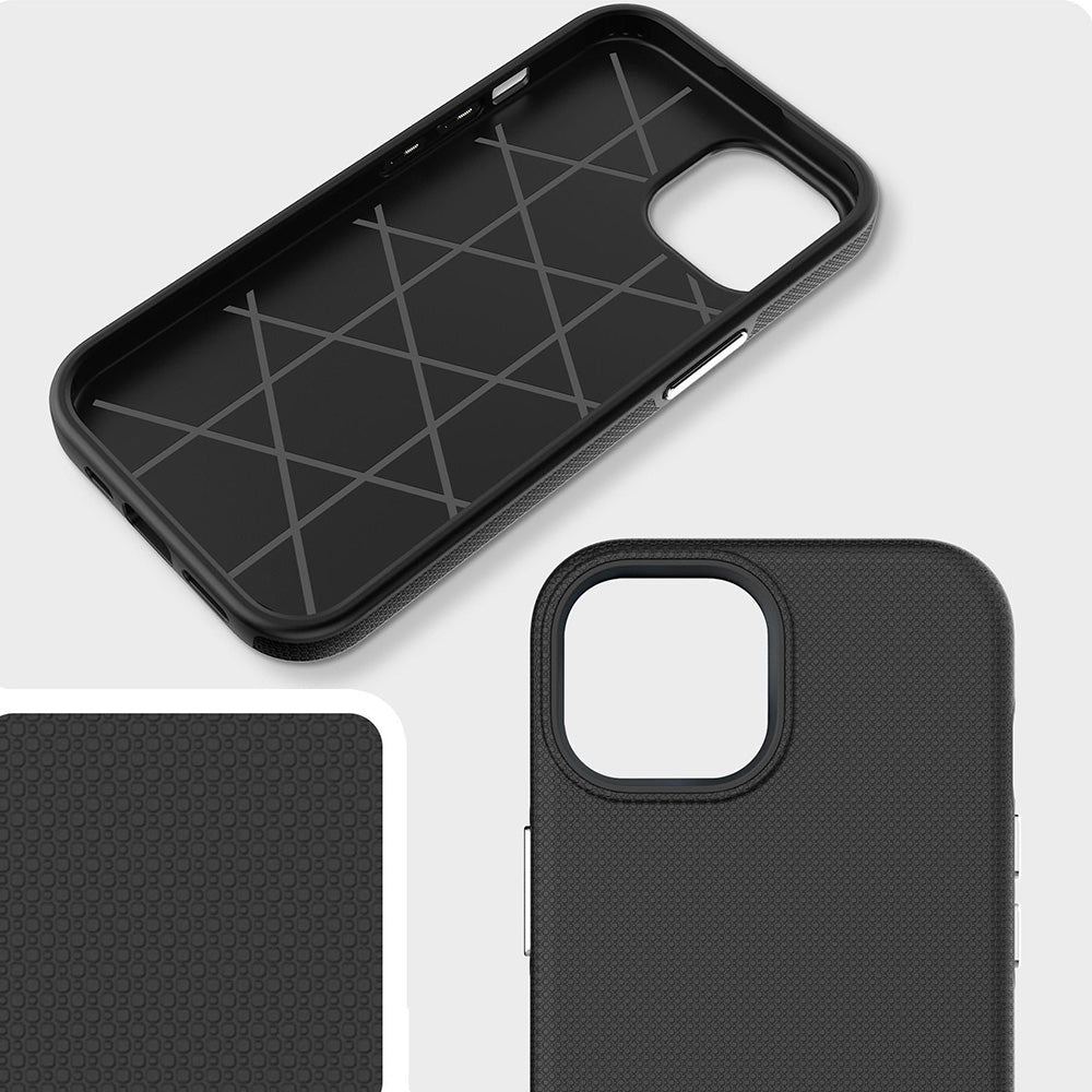 Handyhülle für iPhone 15, 3mk Hardy Shockproof MagCase mit MagSafe, Schwarz