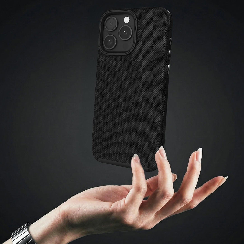 Handyhülle für iPhone 15 Pro, 3mk Hardy Shockproof MagCase mit MagSafe, Schwarz