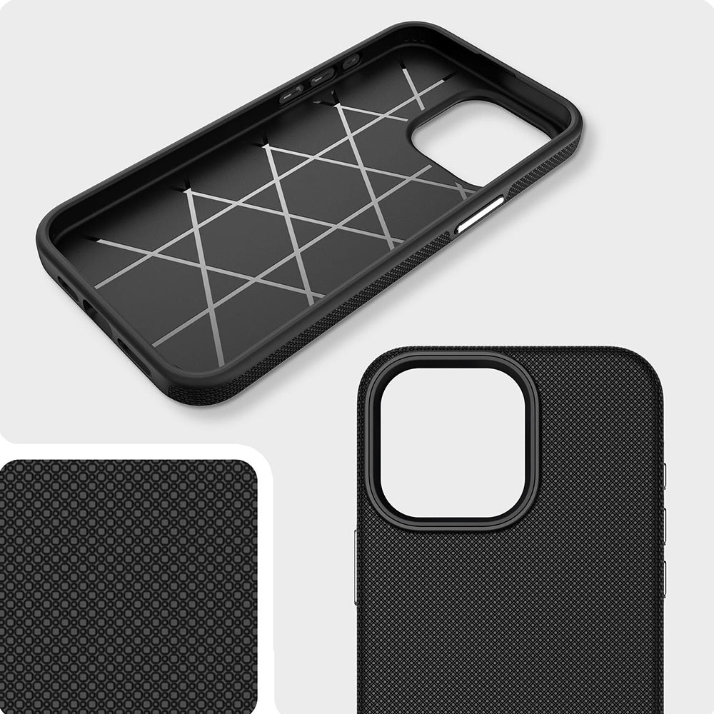 Handyhülle für iPhone 15 Pro Max, 3mk Hardy Shockproof MagCase mit MagSafe, Schwarz