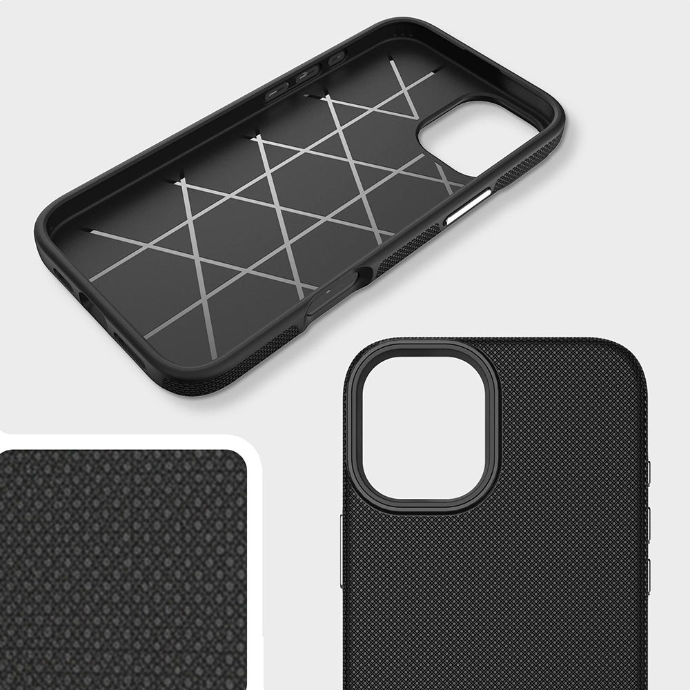 Handyhülle für iPhone 16, 3mk Hardy Shockproof MagCase mit MagSafe, Schwarz