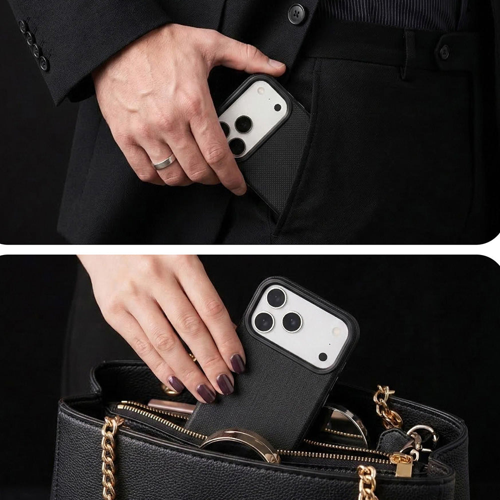 Handyhülle für iPhone 17 Pro, 3mk Hardy Shockproof MagCase mit MagSafe, Schwarz