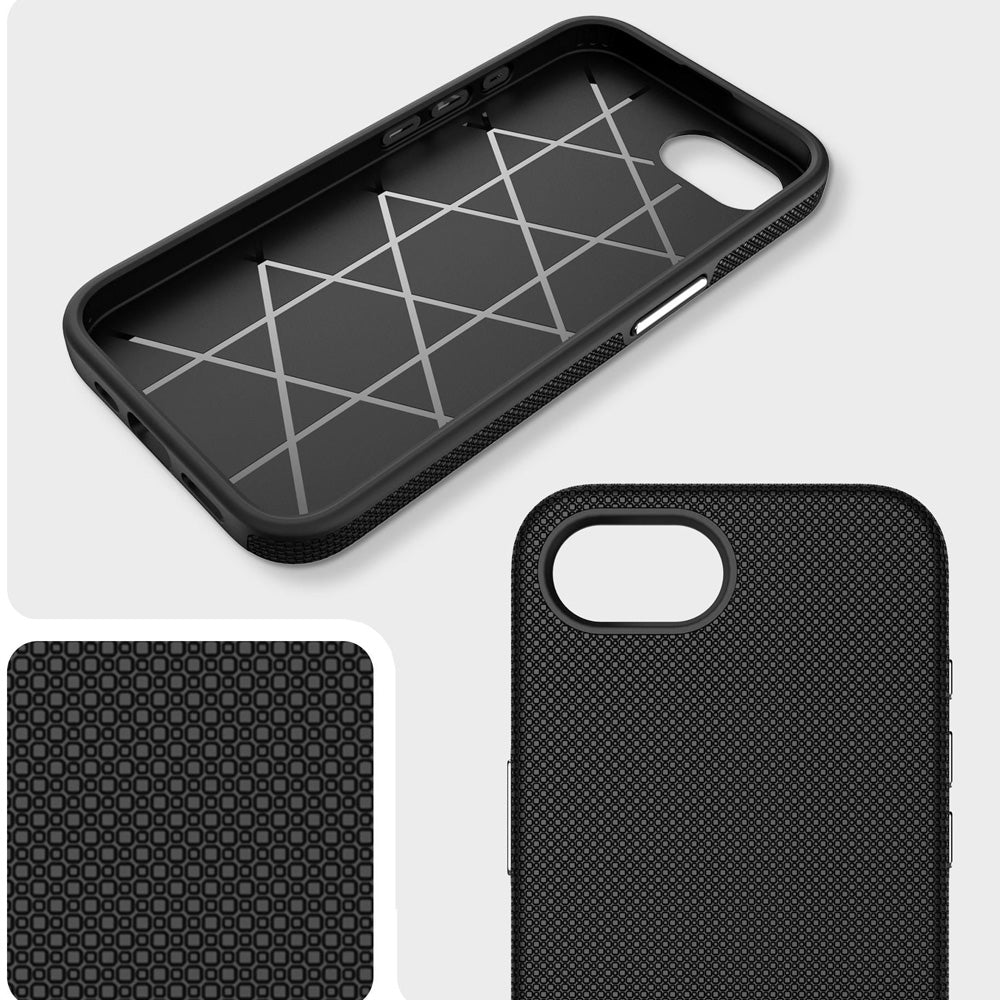 Handyhülle für iPhone 17e / 16e, 3mk Hardy Shockproof MagCase mit MagSafe, Schwarz
