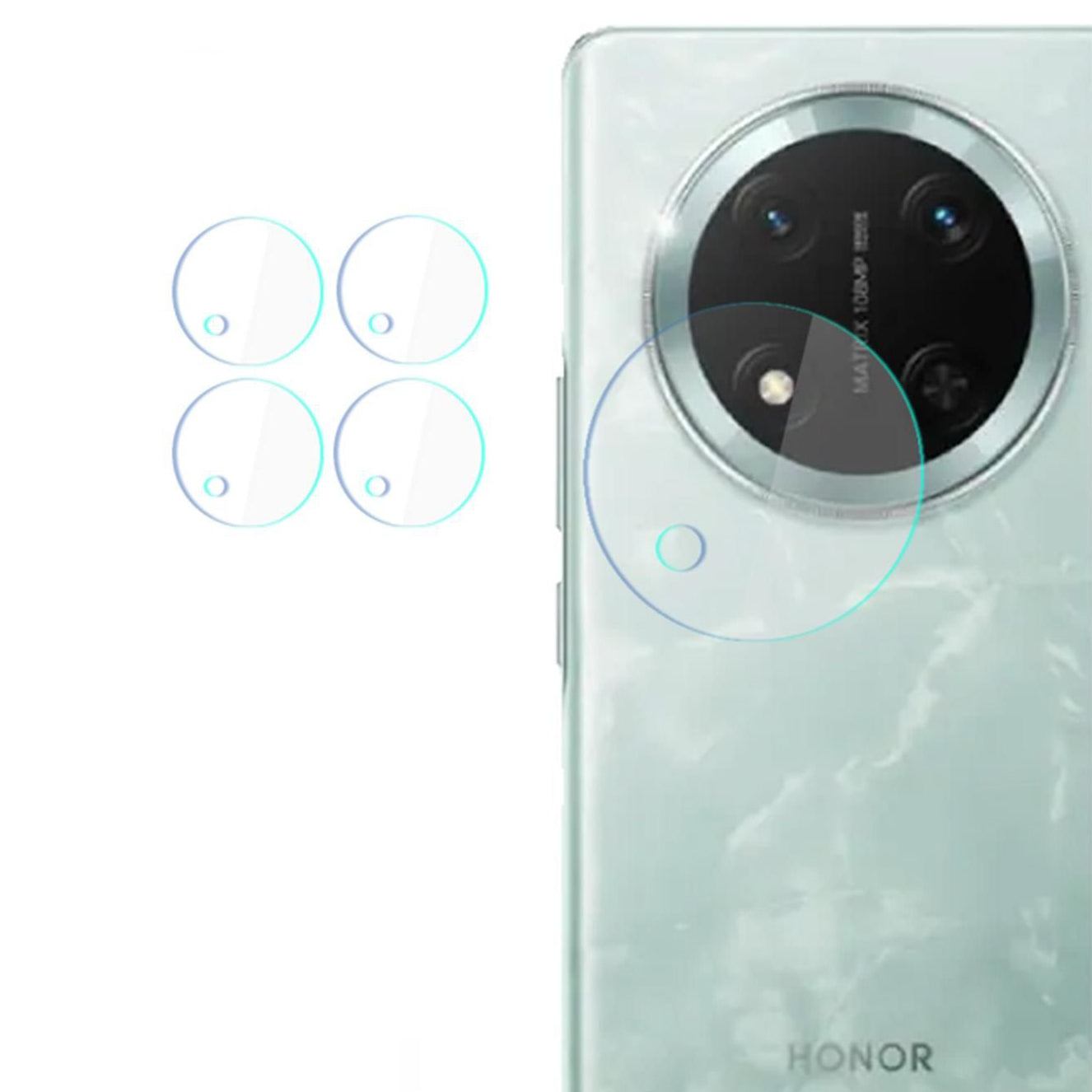 Objektivschutz für Honor Magic7 Lite, 3mk Lens Protection, 4 Sätze