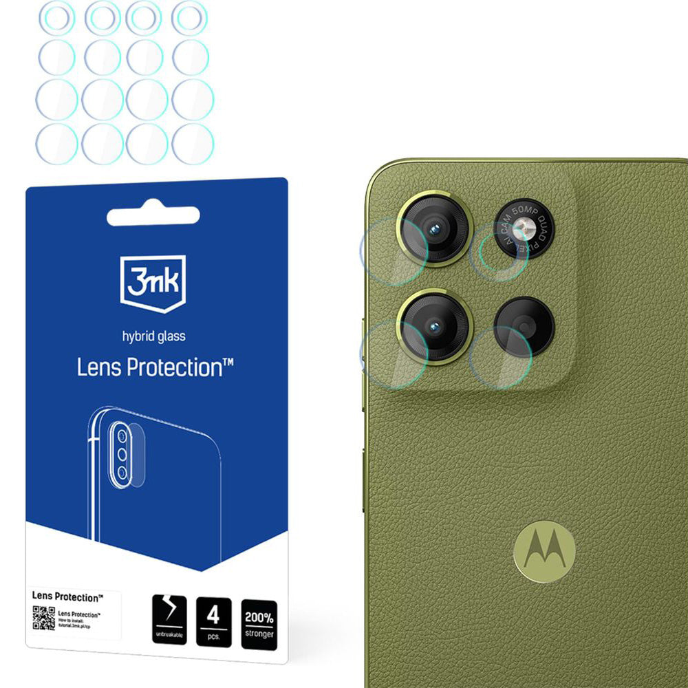 Objektivschutz für Motorola Moto G15 / G15 Power, 3mk Lens Protection, 4 Sätze