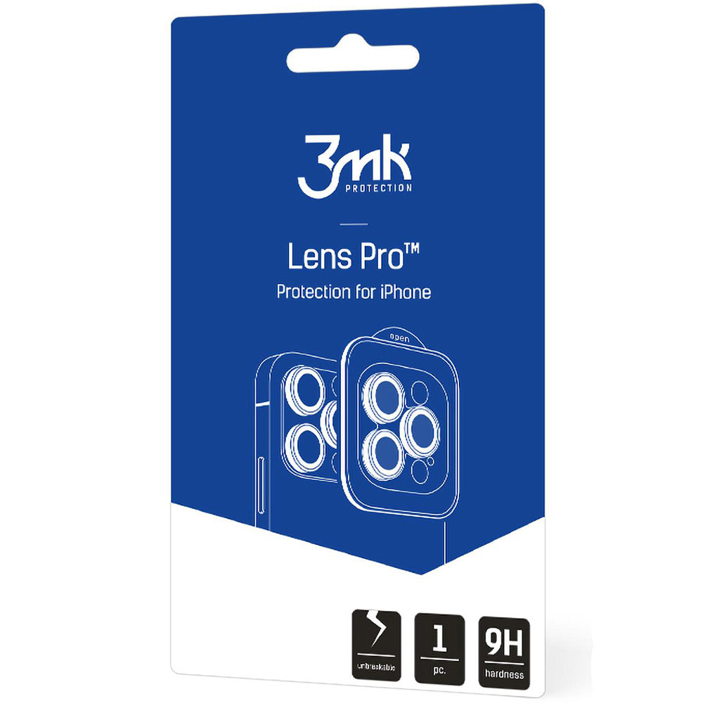 Objektivschutz für iPhone 16 Pro Max / 16 Pro, 3mk Lens Protection Pro, Grau